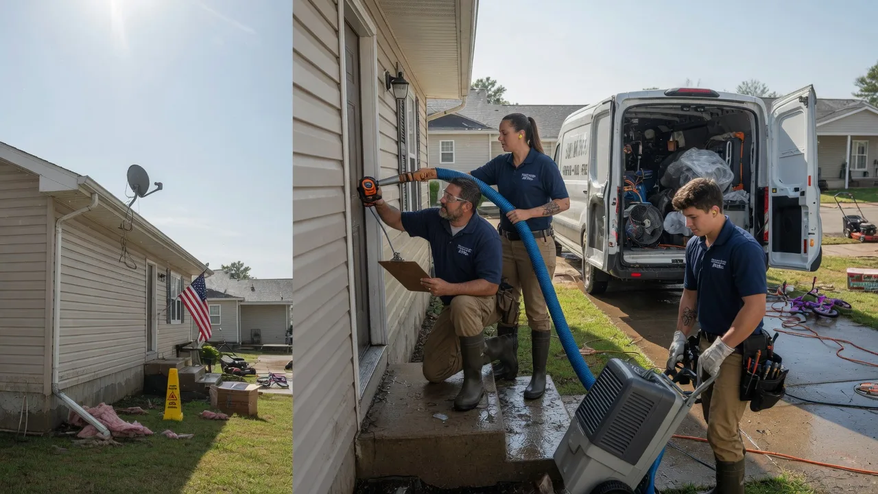 Ceiling Water Damage Restoration in Flat Rock, IL near me